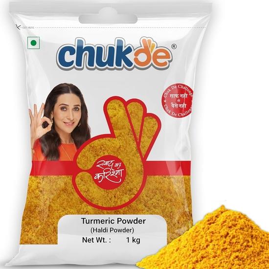 Chukde - Haldi Powder - Turmeric Powder - Ground Spice for Authentic Flavor and Wellness , Health Benefits, and Skincare - 1000 Gm 1KG