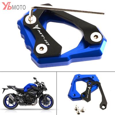 Motorcycle Accessories Kickstand Side Stand Extension Support Plate For Yamaha MT-10 MT 10 FZ10 2016- Mt10sp MT10 SP 2022