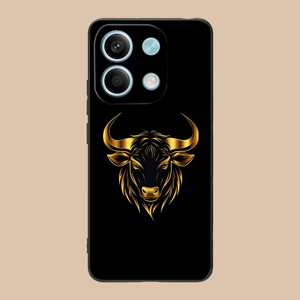 Bull Head Phone Case for POCO F8 F7 F6 F5 F4 F3 F2 Pro GT C75 C71 C65 C61 C40 Pro Ultra Soft TPU Shockproof Cover