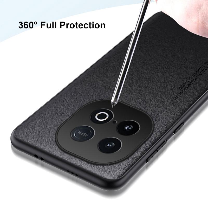 Luxury PU Leather Case For Vivo iQOO Z10 Turbo Pro Back Cover Silicone Shockproof Full Protection Phone Case For iQOO Z10 Turbo