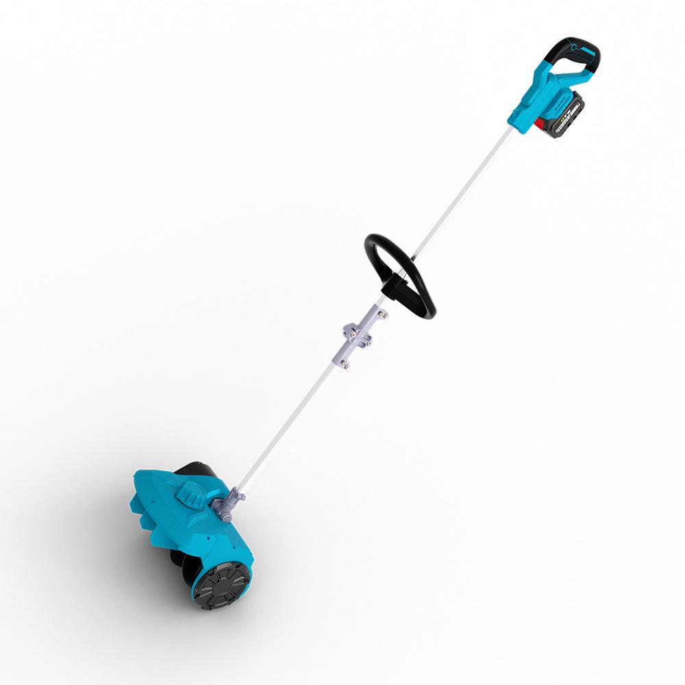 Compact Foldable Lithium Battery Snow Shovel - Portable Hand-Push Snow Sweeper for Easy Winter Outdoor Snow Removal.