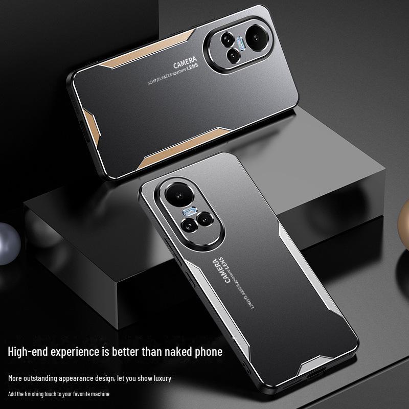 Compatible with Oppo Reno 10/10 Pro+ Metal Full-Cover Protective Case - Premium Reno 11 Case