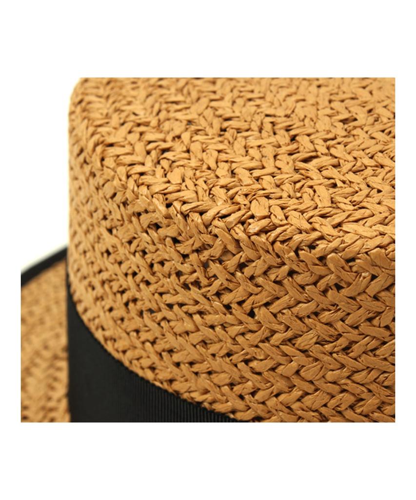 Taping Beige Panama Hat