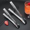 304 Stainless Steel Anti-slip Ice Tongs (10-Pack)