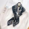 Summer new ink painter hand curling 91 square scarves in stock simulated silk twill temperament shawl manufacturer