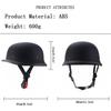 German Style Motorcycle Half Helmet Open Face Adult Men Women Approved Retro Helmet