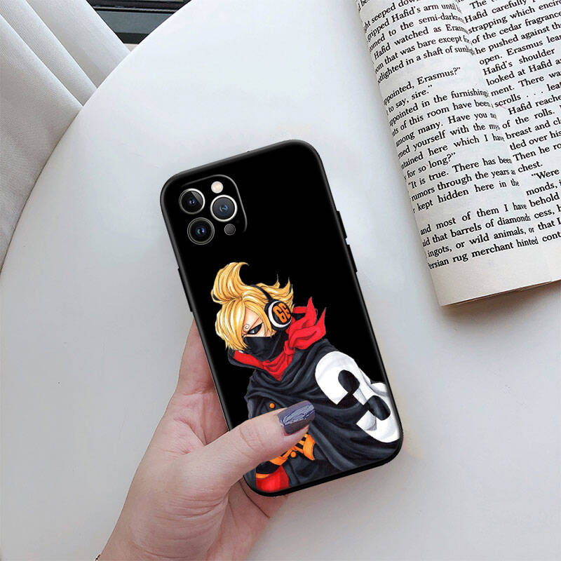 MH123 One Piece Sanji Phone Shell Case for iPhone 7 8 11 12 13 14 15 16 17 16E XS Pro Max XR X SE Air