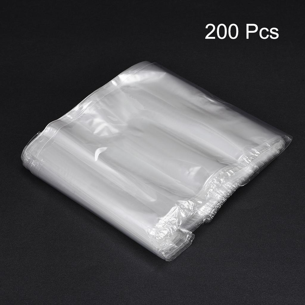 Shrink Wrap Bags, 6.5x6 Inch 200pcs Shrinkable Wrapping Packaging Bags Transparent Industrial Packaging Sealer Bags