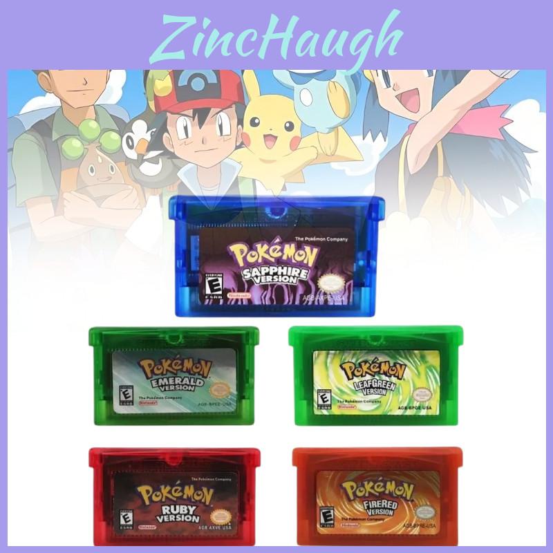 Conjunto Clássico de Cartuchos de Jogo GBA Apresentando Pocket Monsters Icônicos em Cores Vibrantes