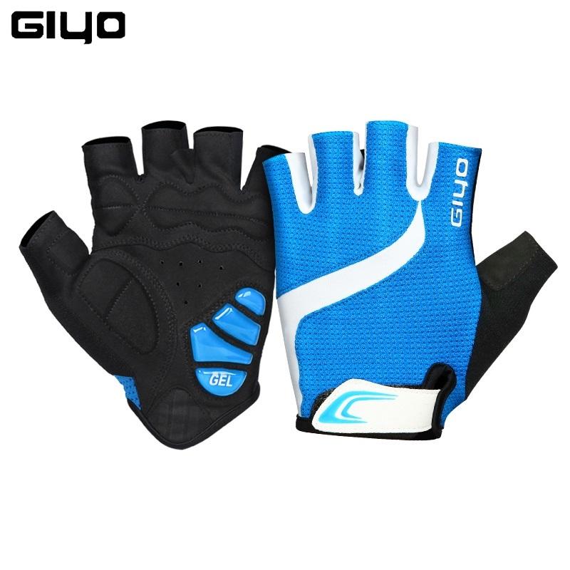 Giyo Breaking Wind Cyklistické rukavice bez prstů Protiskluzové cyklistické palčáky Závodní silniční kolo Rukavice MTB Biciclet Guantes Ciclismo