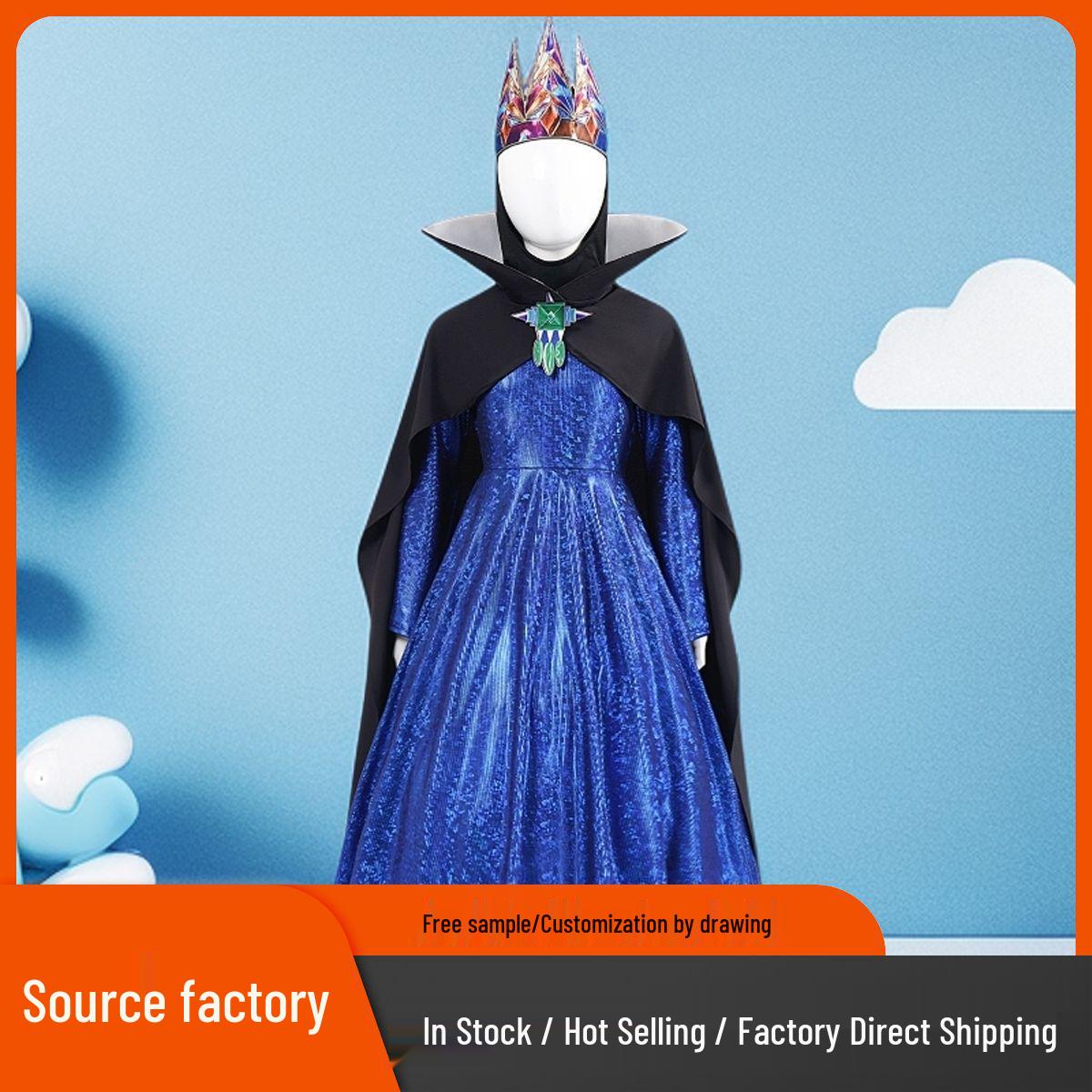

Snow White Poison Queen Realistic Cosplay Costume for Stage Performance Child 110