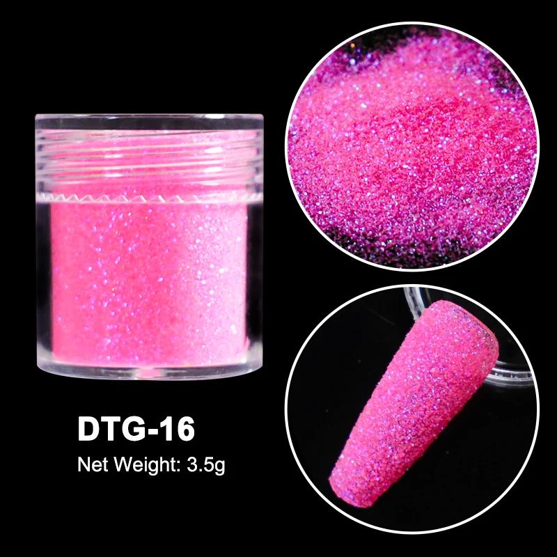 3,5g Paillettes Iridescentes Sucre pour Ongles Coloré Candy Coat Poudre Pigment Pour Manucure Effet Sucre Poussière Brillante Décorations Nail Art