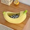 Creative Banana Desktop Storage Box Entrance Key Storage Pallet Ceramic Desktop Decorative Ornament Remote Control Storage Box