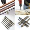 Four-Edged Eccentric Drill Bit Skewed Head High Hardness Tile Drill Bit Serrated Concrete Drill Bit Set Drilling Tool