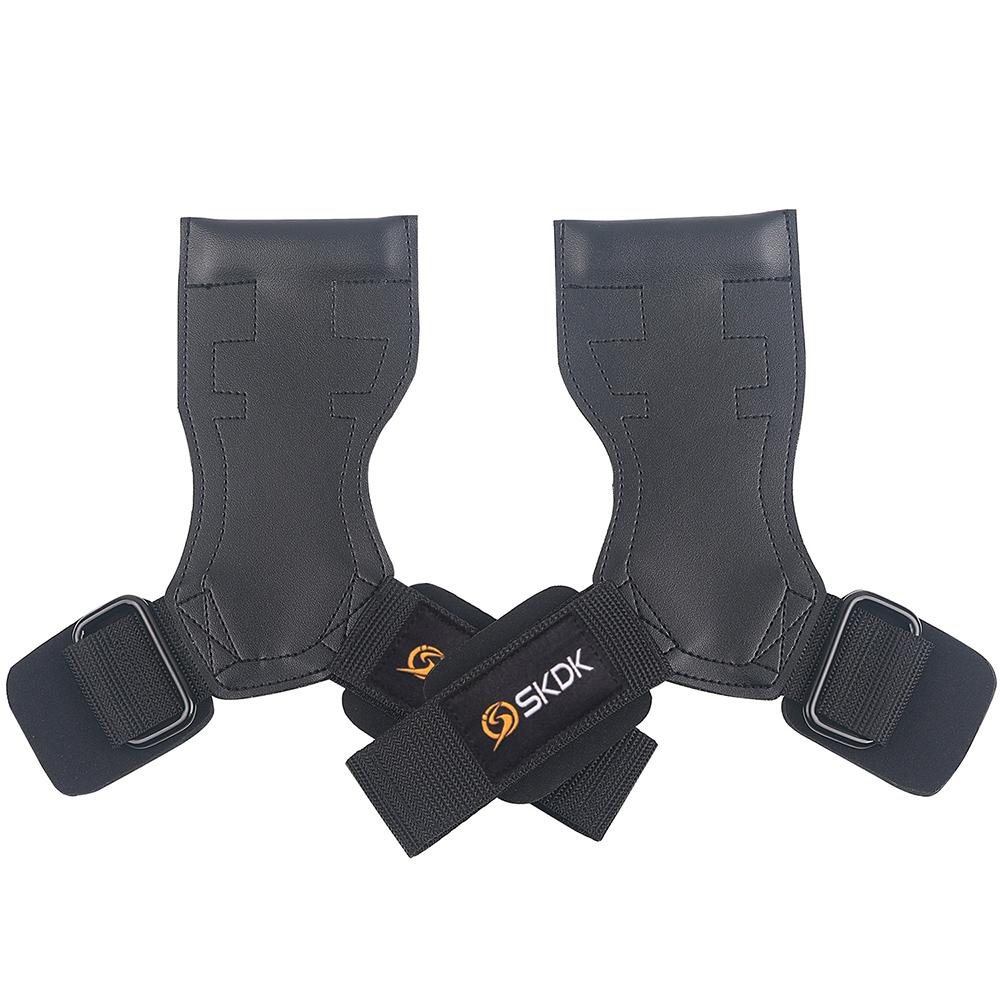 Heavy Powerlifting Gloves Deadlifts Rows Pull Ups Neoprene Padded Wrist Wraps Support Weight Lifting Hand Grips weightlifting grips&one size чёрный