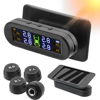 Auto Reifendrucküberwachung Solar TPMS Temperaturwarnung Kraftstoffsparen Mit 4 externen Sensoren