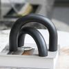 Simple Black Matte Arch Geometric Art Ornament Model Room Sales Office Study Room TV Cabinet Abstract Decoration