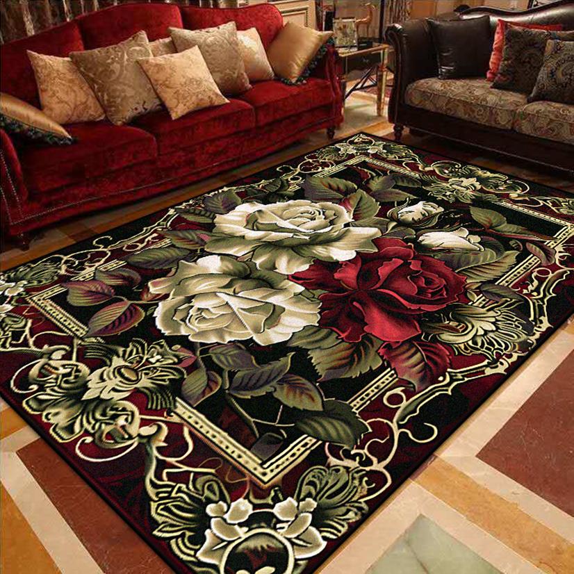Luxusní evropský obývací pokoj dekorace koberec nádherný ložnice pohovka boční velké koberce šatna protiskluzové podlahové rohože omyvatelné