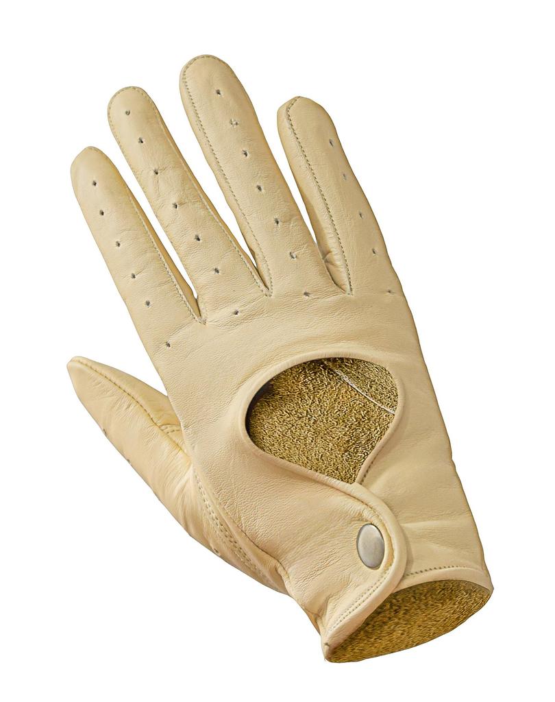 Rękawiczki ze skóry bydlęcej Napa do jazdy samochodem, dla szofera, styl Vintage Retro