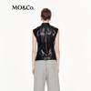 MO&Co. Tailored Faux Leather Vest