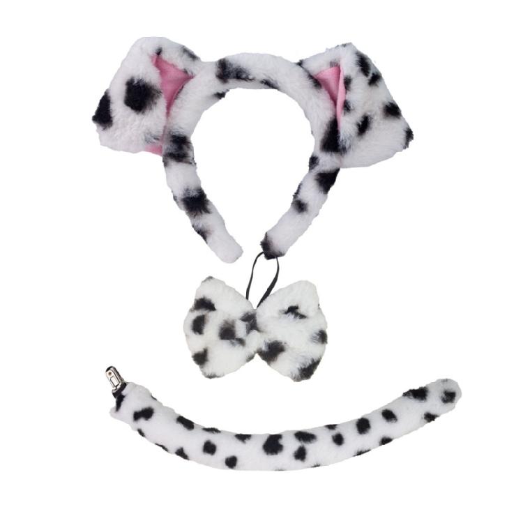 AnimeExpo Dog Role Play Costume Plush Ear Headband/Tail Themed Party Dress Up