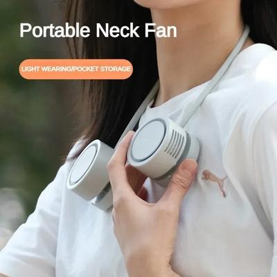 Portable Bladeless Neck Fan 360° Adjustable USB Rechargeable Hands-Free Smart Cooling Lightweight for Travel Camping Summer Gift