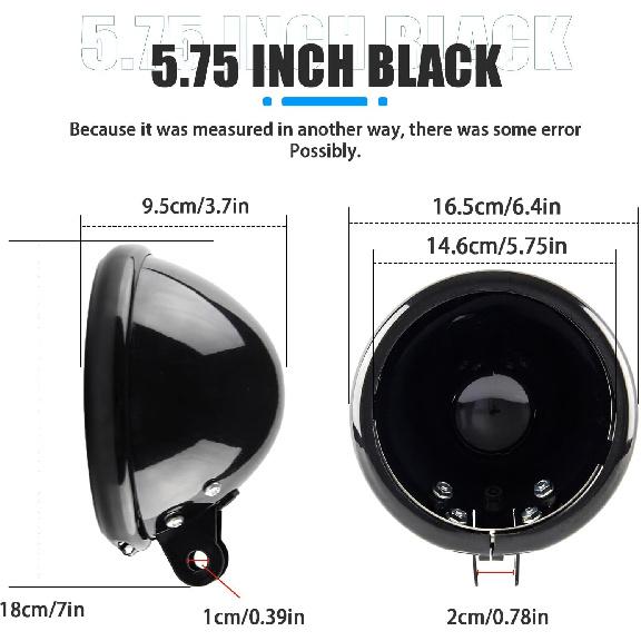 SKTYANTS 5.75 inch headlight housing backet with H4 Wiring Harness 5 3/4" 5.75 Inch headlight Bucket Housing Trim Ring for FXWG FXDWG FXST Motorcycle