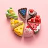 Früchtekuchen Kühlschrankaufkleber Simulation Lebensmittelspielzeug 3D Frucht Simulation Kuchen Kühlschrankdekoration Kreativer Magnetaufkleber