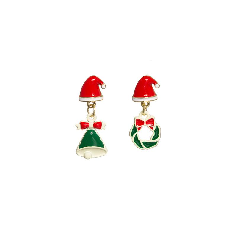 Autumn And Winter New Product Christmas Series Stud Earrings Holiday Festive Christmas Tree Snowman Earrings Women