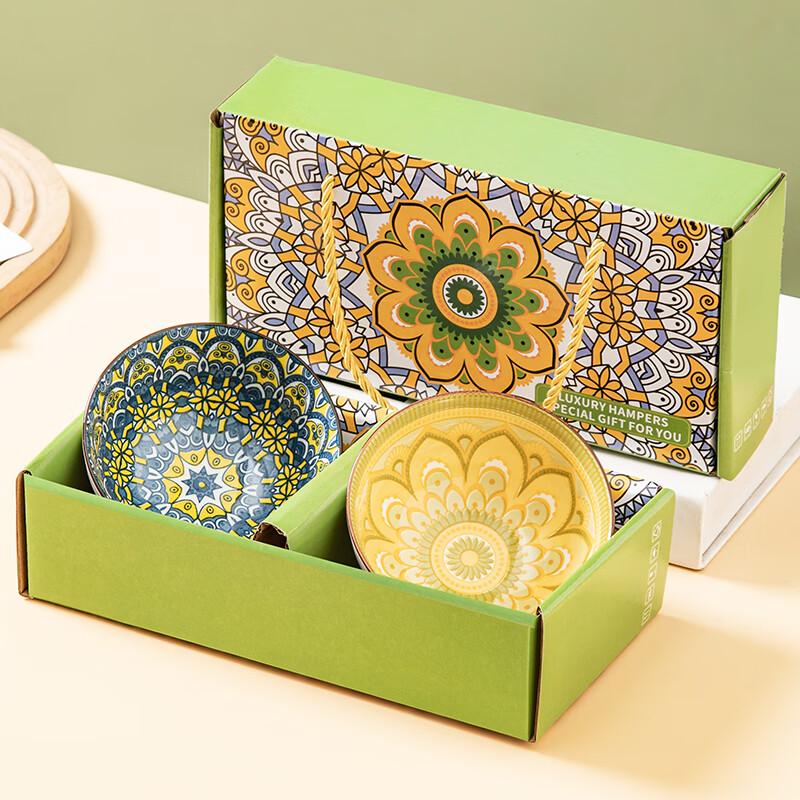 Bohemian Ceramic Bowl Gift Set