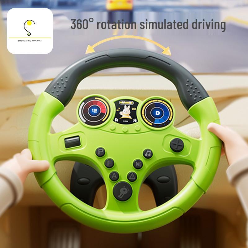 

Children s Back Seat Steering Wheel Racing Game Toy