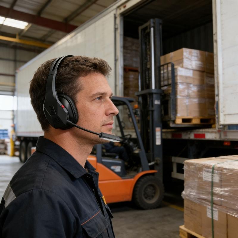 Comfortable Over Ear Headset Headphone Bluetooth-compatible Noise Cancelling Extended Battery Life for Long Haul Use