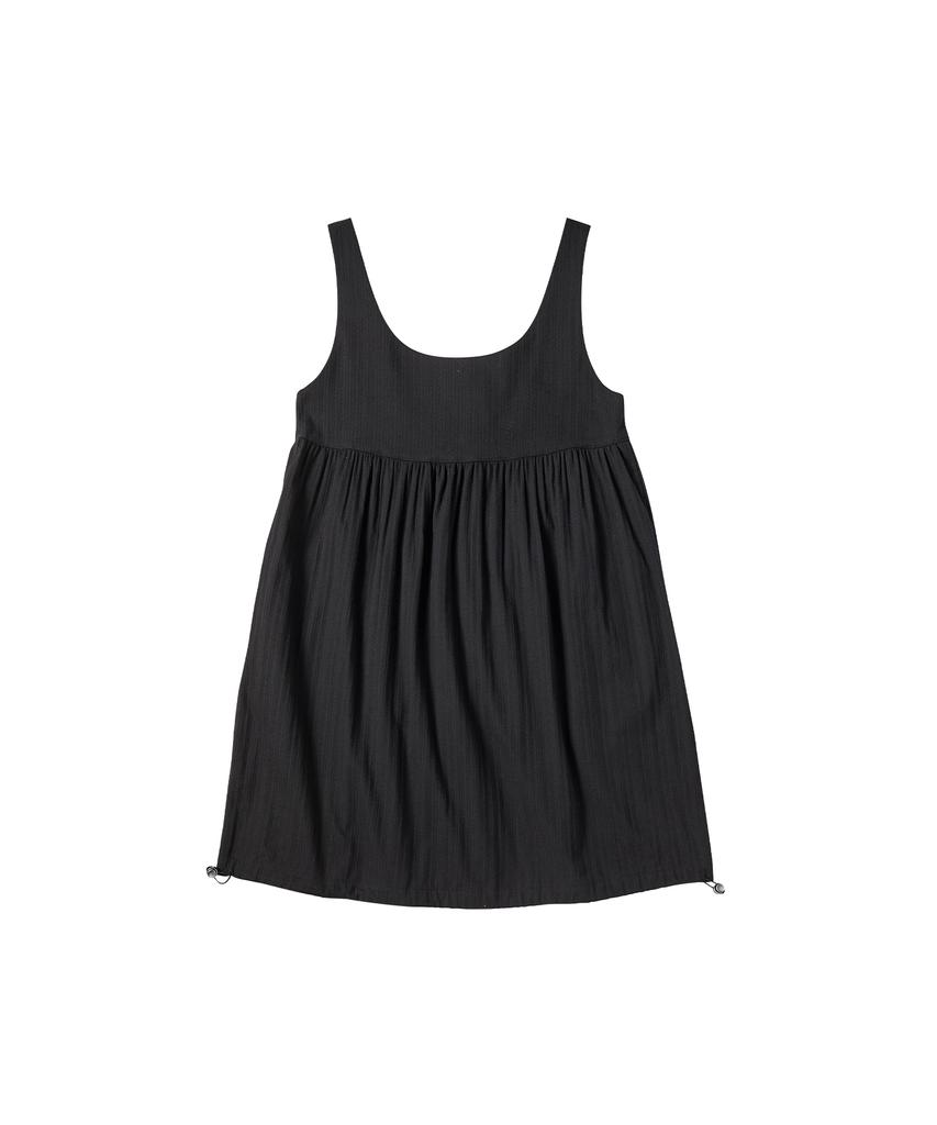 COMONINOZ W Shirring Mini One-Piece [Black]