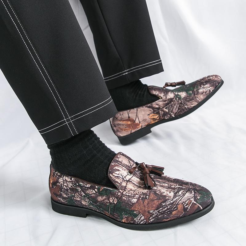Fashion Casual Leather Men Loafers New Arrival Slip on Shoes Breathable Mens Casual Shoes Moccasins Comfort Male Travel Driving Footwear
