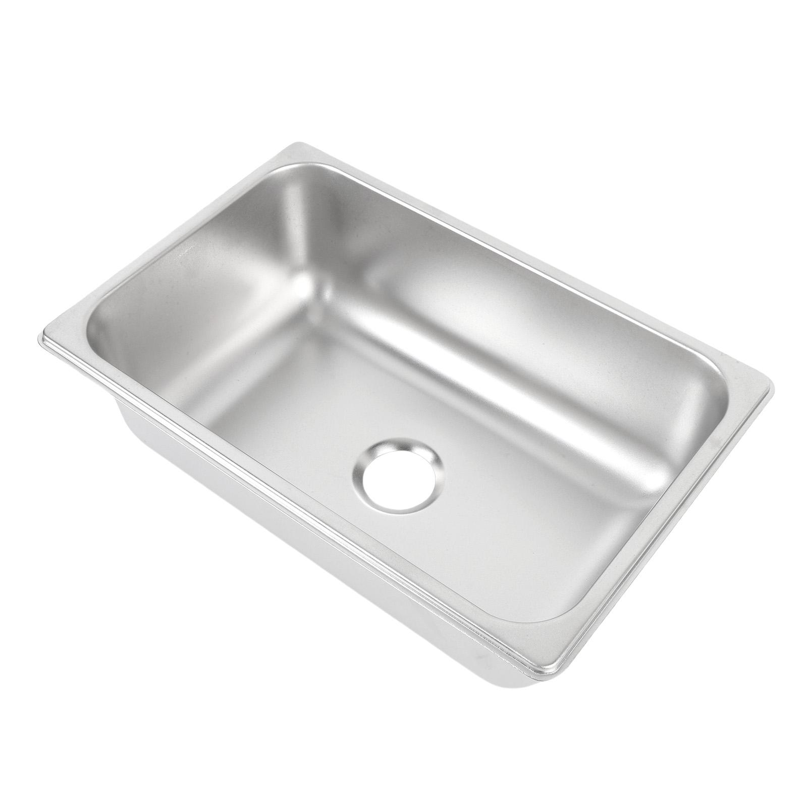 

12.44x8.11x3.94дюйма Кухонная мойка из нержавеющей стали 304 с отверстием для слива 40 мм, Барная мойка, Одинарная раковина