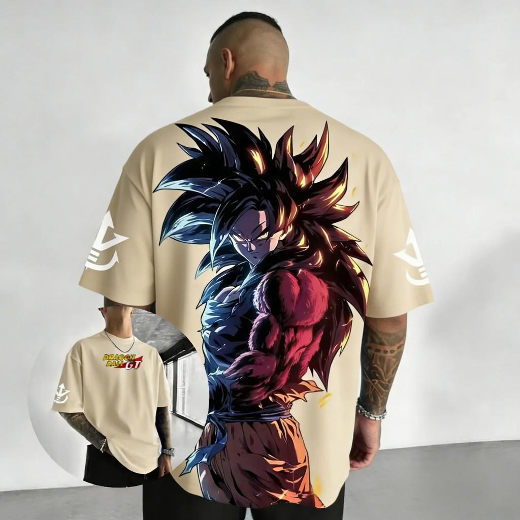 Classic Anime Dragon Ball Son Goku Cotton Manga Graphic Print T-shirt Men Women Streetwear Harajuku Fashion Loose Casual Oversized Top Summer New Tee