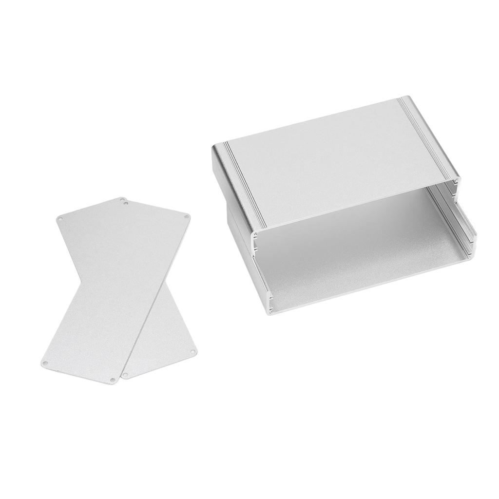 Aluminium Electric Box Waterproof Junction Enclosure Case Split Type for DIY Silver 62x178x100mm