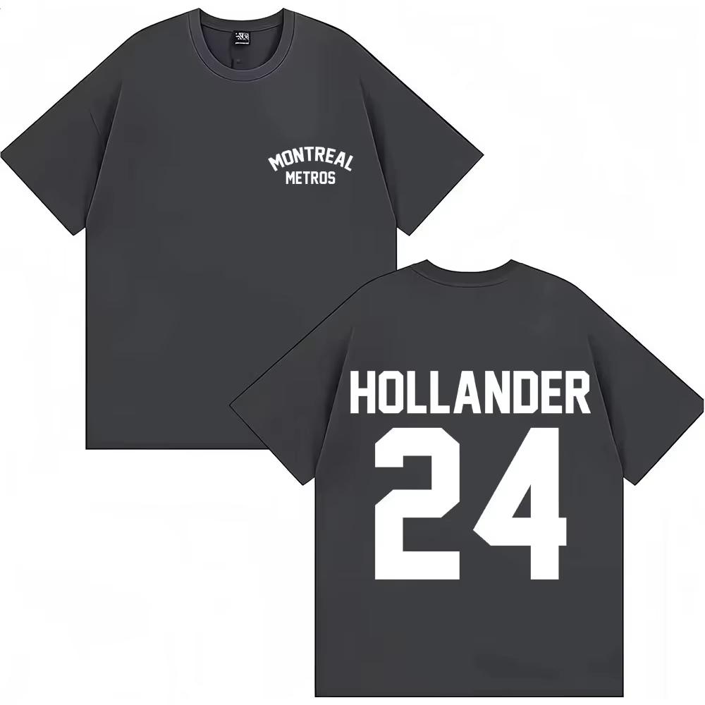 Heated Rivalry Shane Hollander 24 Montreal Metros TshirtS Unisexs Fashion Vintage Popular T Shirt Cotton ONeck Tshirts