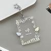 Angel Piano Themed 3 Inch Photocard Holder Acrylic Hard Card Sleeve Scratch Resistant Protector for Idol Card Collection