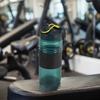 Plast Vattenflaska Stor Kapacitet Rymdflaska Sportflaska med Snodd för Män Kvinnor Grön 1700ml