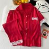 Pajamas Women'S Spring And Summer Flowers High-End Light Luxury Short-Sleeved Trousers Loungewear Suit Can Be Worn Outside