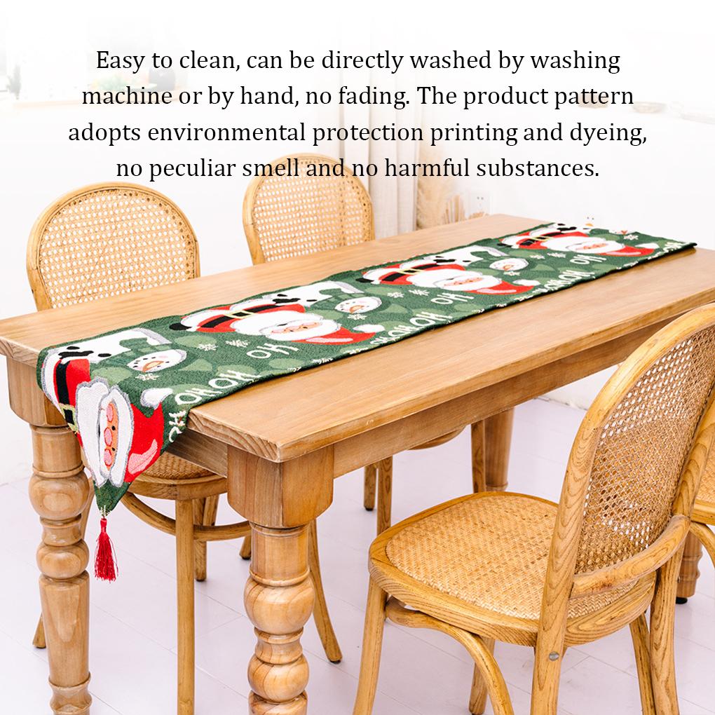 Xmas Tablecloth Festival Rectangular Table Runner Dress Desktop Party Decorations Wedding Party Background New Adornment