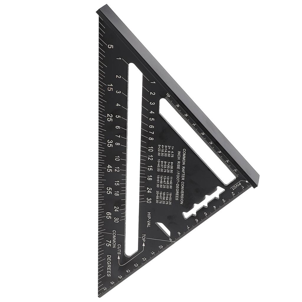 Protractor d'angle pour toiture 7 pouces Alliage d'aluminium Oxydation noire  (  )