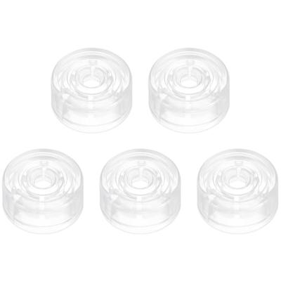 XuJJJJunB Footswitch Pack of for Guitar Effects Pedal Caps and Footswitch Caps Hats, 5, (Clear)