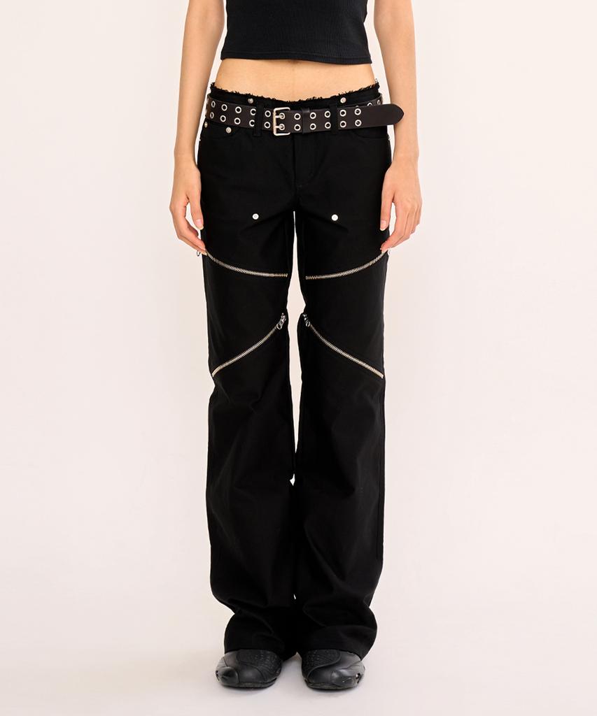 FANYOUNG Damaged Bootcut Pants