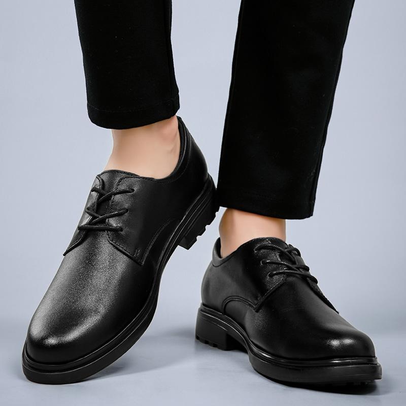 Big Size 38-47 Black Formal Shoes Men Casual Split Leather Shoes Zapatos De Hombre Wedding Dress Shoes Mens Oxford Shoes For Men