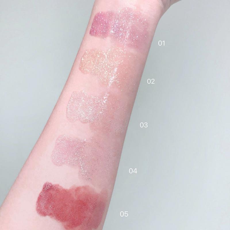 Cappuvini Water-Glow Bling Lip Gloss - Watery, Plump, Pearlescent Brightening Overcoat