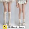 1 Pair Hollow Lace JK Socks Solid Color Calf Socks Thin Over The Knee Socks  Girls Wear