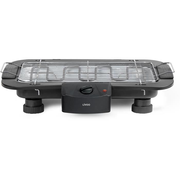 Grill elektryczny na stojaku 2 w 1 - LIVOO - DOM506 - 2200W - 2 w 1 - 2 wysokości - Regulowany termostat