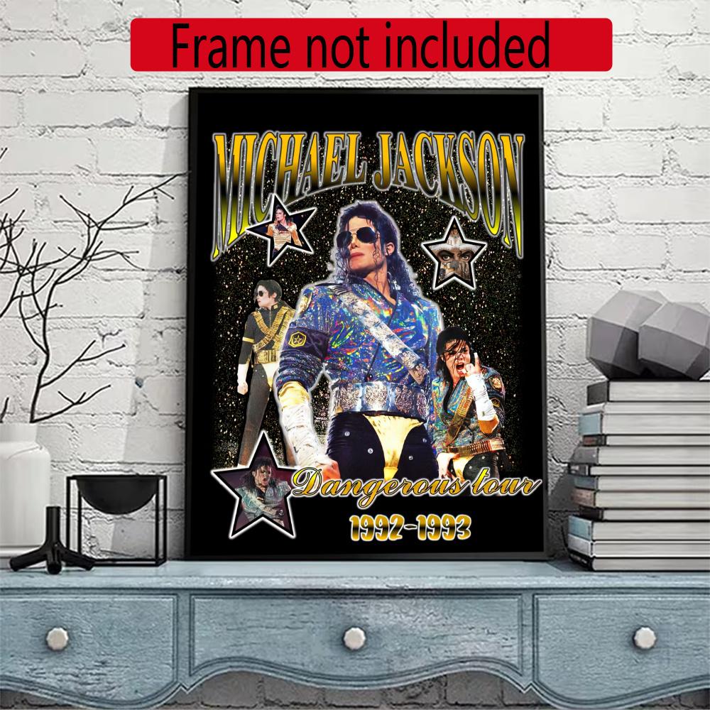 Michael Jackson 5D Diamond Painting Round Diamond Rhinestones Mosaic Diamond Embroidery Wall Paintings Rhinestones Gift Frameless